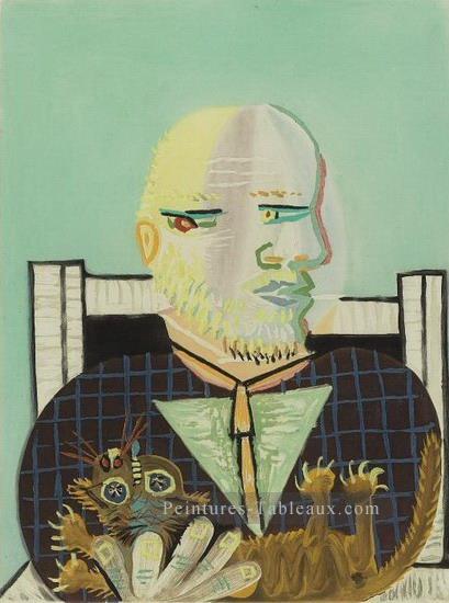 Vollard et son chat 1960 cubiste Pablo Picasso Peintures à l'huile